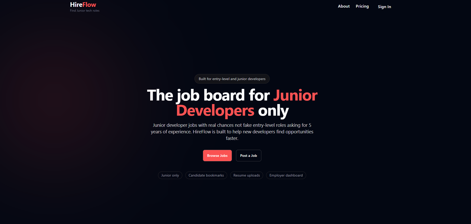 Hireflow job board preview